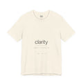 VØA NO.02 — "Clarity Isn't Cruelty" Women's Minimalist Typography T-Shirt